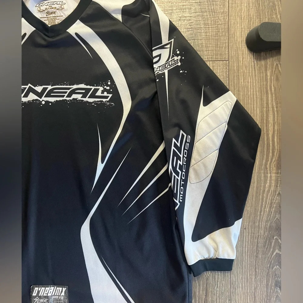 O’NEAL Motocross Men's Black and White Jersey - Picture 3 of 9